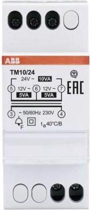 ABB Trasformatore a campana, 10W, primario 230V / secondario 12 24V ac, 85mm x 35mm x 65mm