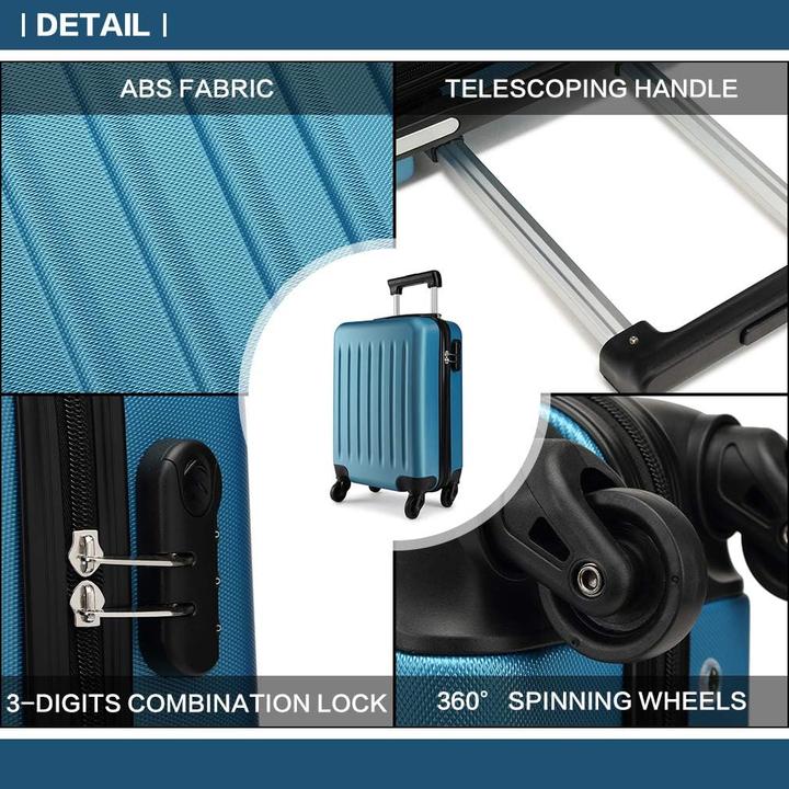 Immagine prodotto Kono Hartschalenkoffer mit 4 Rollen (85 l, M (50 - 90l))