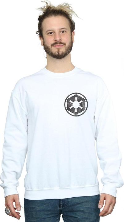 Immagine prodotto Star Wars The Mandalorian Galactic Empire Insignia Breast Print Felpa Uomo (L)