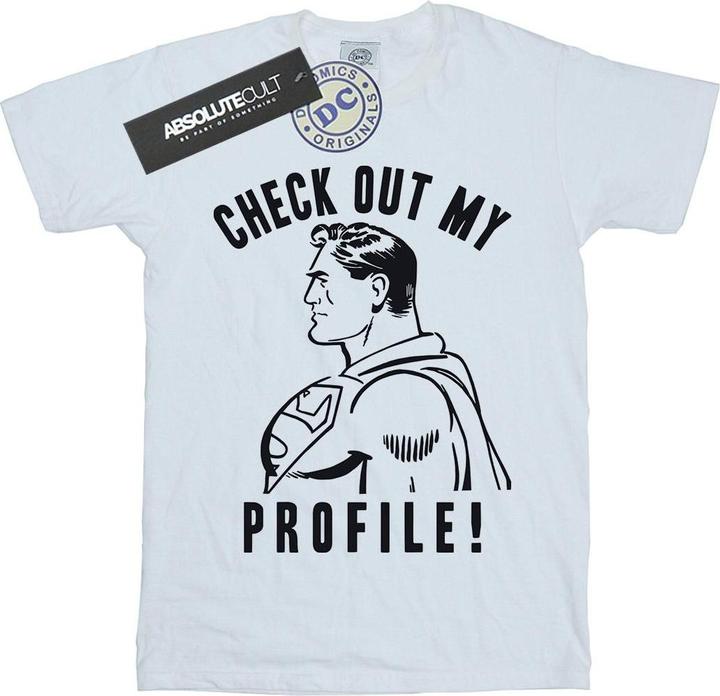 Immagine prodotto Superman Check Out My Profile Maglietta Uomo (XXL)