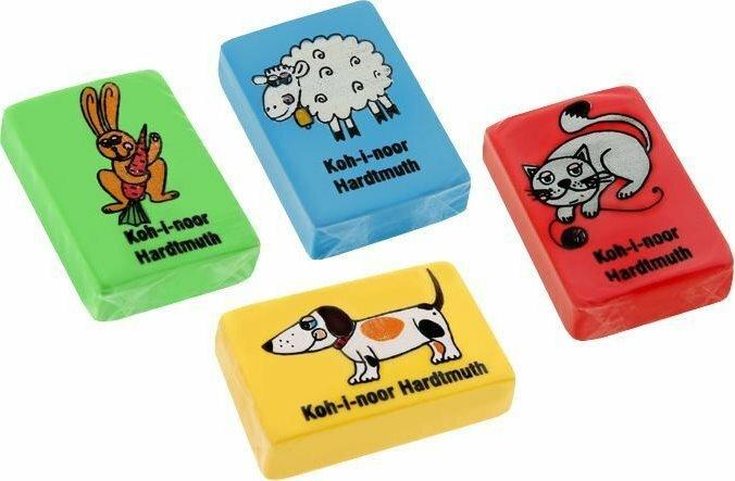 Actual product image Koh-i-Noor Plastic rubber animals 1 piece (mix)