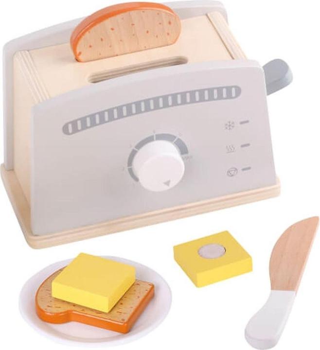 Actual product image Beeboo Wooden toaster with accessories 7 pieces