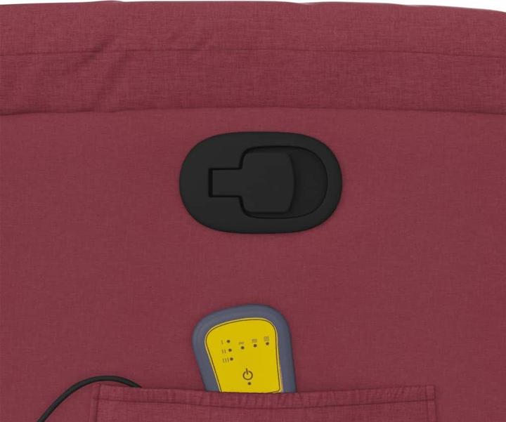 Image du produit VidaXL Fauteuil de massage avec fonction releveur Fauteuil de relaxation vin rouge Tissu