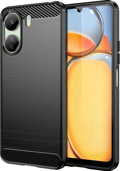 Screenguard Xiaomi Redmi 13C Hülle Carbon Brushed Soft TPU (Xiaomi Redmi 13C)
