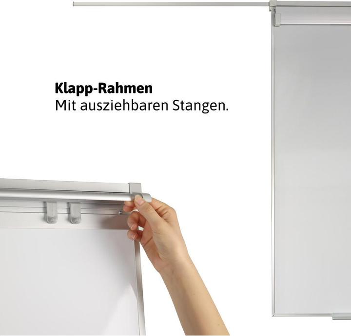 Produktbild Dönges mobiles Whiteboard mit Flipchartfunktion und Zubehör zum Beschriften