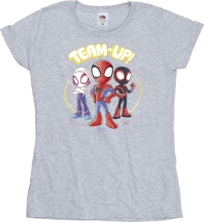 Image du produit - T-shirt SPIDEY AND HIS AMAZING FRIENDS SKETCH - Femme (S)