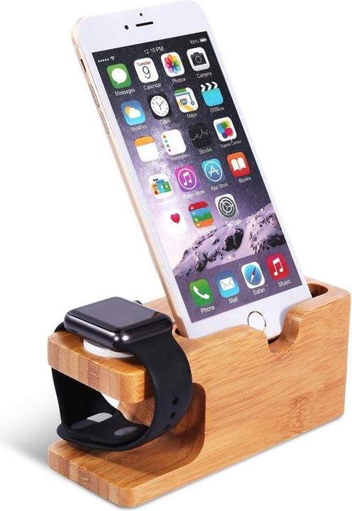 Immagine prodotto EKO Base di ricarica per Apple Watch e iPhone 2 in 1 realizzata in bambù