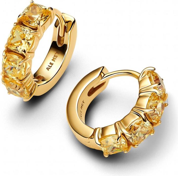 Image du produit Pandora Boucles d'oreilles créoles jaunes (Plaqué or, Métal)