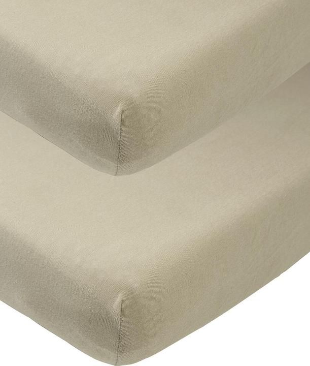 Produktbild Meyco jersey Spannbettlaken 2-pack 40x80/90 taupe