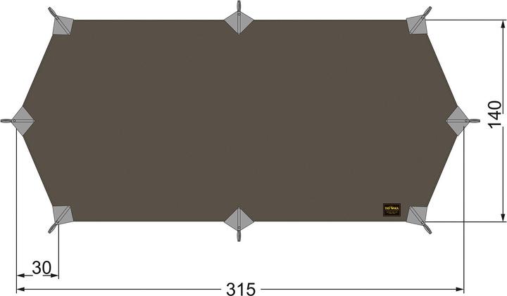 Image du produit Tatonka Tarp Wing 1 LT (Bâche, 0.28 kg, 1 personne)