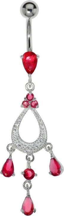 Image du produit Bijouteria Piercing nombril (Acier chirurgical 316L, Argent 925, Zircone)