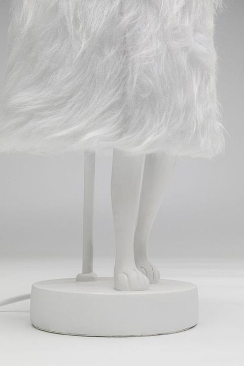 Image du produit Kare Design Lampe de table Animal Rabbit Fur blanc/argent 50cm (E14)