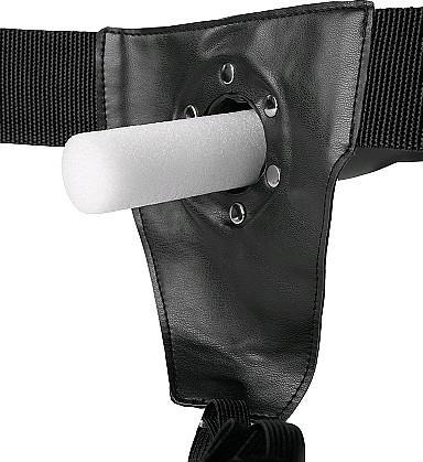 Actual product image Ouch! Textured Curved Hollow Strap-on - 8" / 20 cm