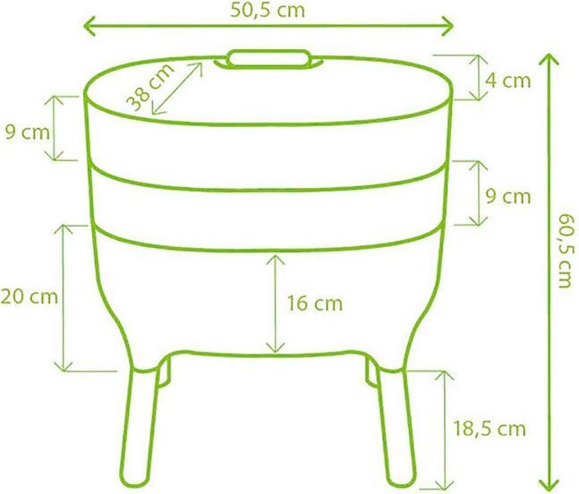 Produktbild Plastia Urbalive Wurmkomposter (43.40 l)