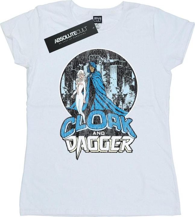 Actual product image Womens/Ladies Cloak And Dagger Retro Cotton T-Shirt (XL)