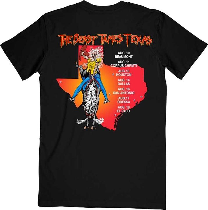 Immagine prodotto Iron Maiden The Beast Tames Texas Maglietta Stampa posteriore Adulto Unisex (XXL)