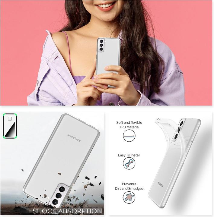 Actual product image Nalia Mobile phone cover (Samsung Galaxy S21+)
