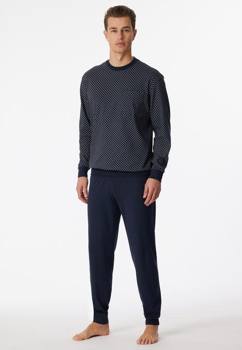 Produktbild Schiesser langer Pyjama Schlafanzug natürlich 100% Baumwolle | auch Übergrössen (106)