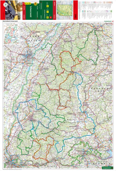 Actual product image PublicPress Motorbike Map Black Forest