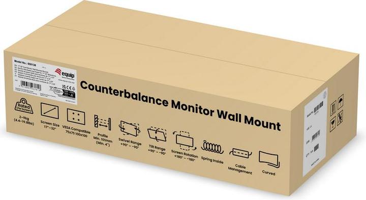 Produktbild equip Tischhalterung 17"-32"/ 2TFT je Xkg 360° Gasfeder (Wand, 32.01")