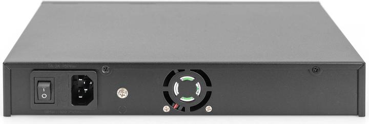 Actual product image Digitus 8 Port Gigabit PoE Switch, 19 Inch, Unmanaged, 2 SFP Uplink (8 Ports)