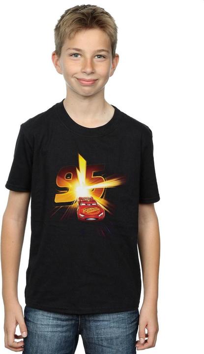 Actual product image Disney Boys Cars Lightning McQueen Burst T-Shirt (140, 146)