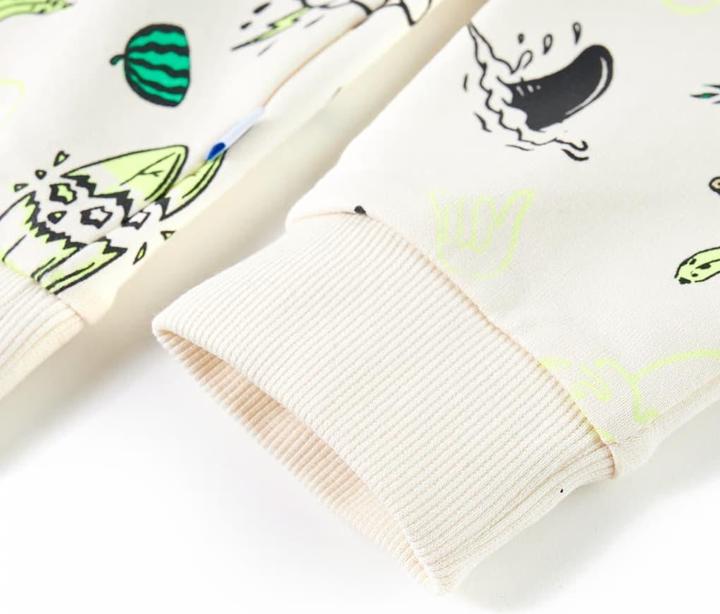 Immagine prodotto VidaXL Felpa da bambino ecrù chiaro 128,Materiale: 80% cotone (128)