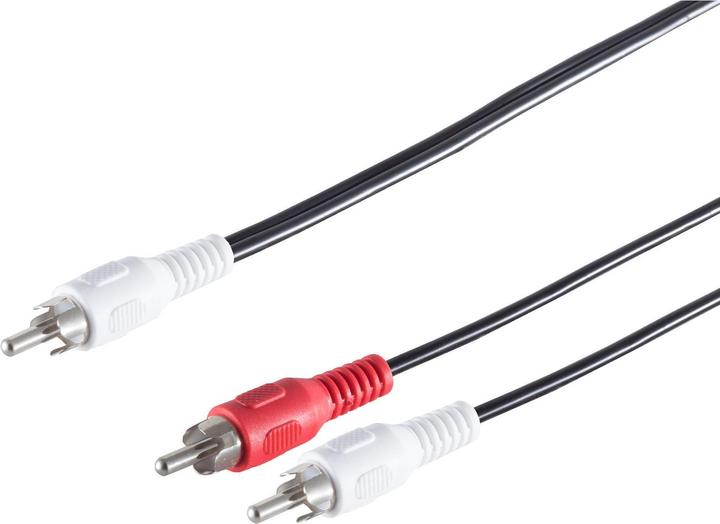 Shiverpeaks S/CONN maximum connectivity Cinch Verlängerung Kabel-Cinchstecker auf 2 Cinchstecker, 2,5m (2.50 m, Cinch)
