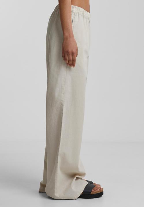 Actual product image Urban Classics Ladies Linen Mixed Wide Pants - 161183 (L)