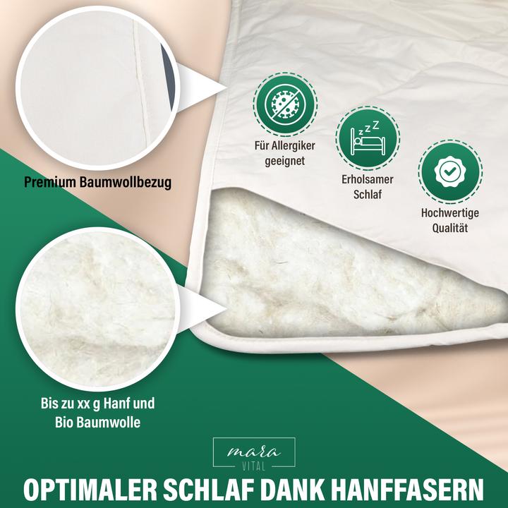 Immagine prodotto Mara Vital Coperta di canapa (240 x 240 cm)