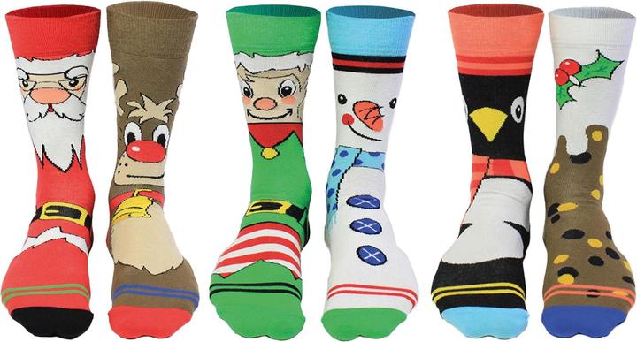 United Oddsocks Santa Banter (3er Pack, 39 - 46)