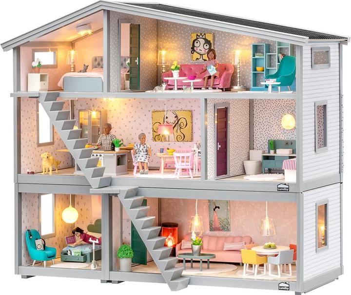 Produktbild Lundby Grosses Puppenhaus inkl. Puppen und Zubehör