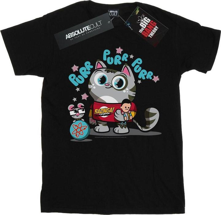 Dam Bazinga Kitty Baumwolle Boyfriend TShirt