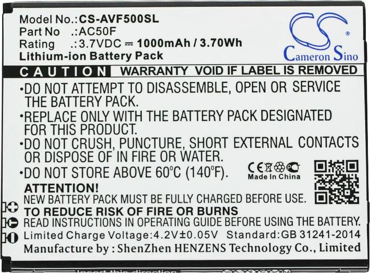 Actual product image AccuCell Akku Archos 50F Neon, AC50FNEV, AC50F