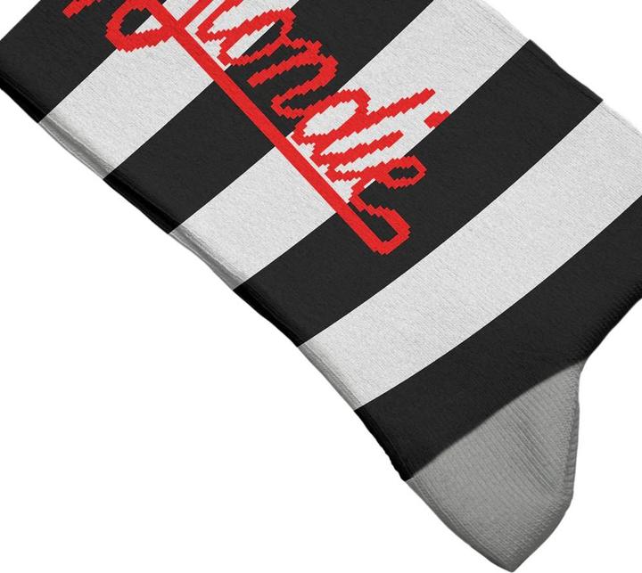 Actual product image Blondie Unisex Adult Parallel Lines Socks (40.5 - 45.5)