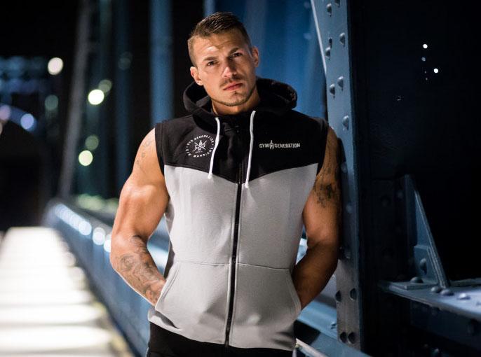 Produktbild Gym Generation Alpha Hoodie - BLACK / GREY (L)
