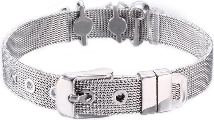 Actual product image Heideman Mesh bracelet polished (100% stainless steel)