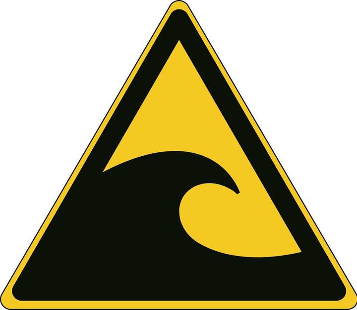 Immagine prodotto Brady Cartello di sicurezza ISO - Avviso di zona a rischio tsunami