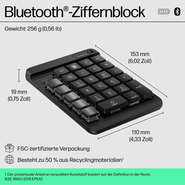 Actual product image HP 430 Programmable Wireless Keypad (P) (CH, Wireless)