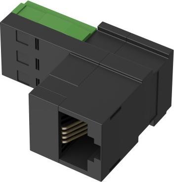 Actual product image Hama Adapter, T+T plug - modular coupling 8p4c