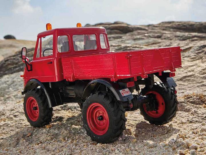 Productafbeelding FMS FXC24 Unimog 421 1:24 rood - RTR 2,4GHz (RTR Gereed voor gebruik)