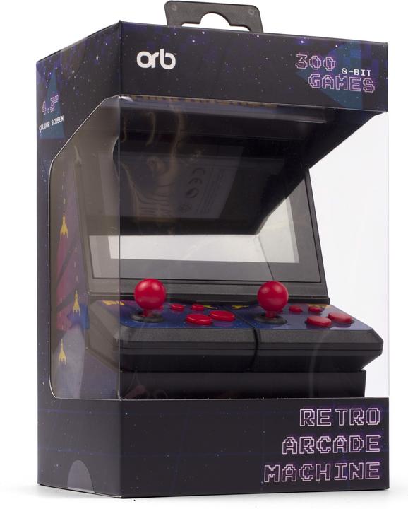 Immagine prodotto ORB - Mini Arcade Machine mit Dual-Controller - inkl. 300x 8-bit Spielen