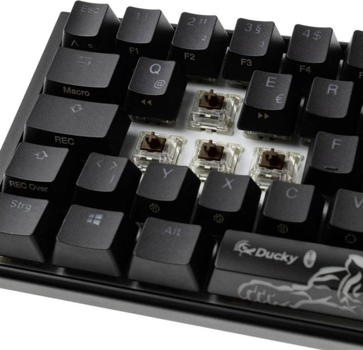 Actual product image Ducky One 3 Classic Black/White SF Gaming Keyboard, RGB LED - MX-Brown (DE, Cable)