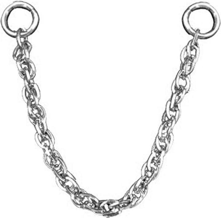 Produktbild Star Piercing Verbindungskette doppelt silber (Chirurgenstahl 316L, ohne Messing)