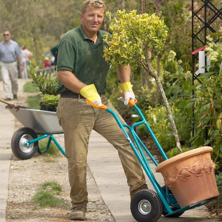 Produktbild Mefro Kistenkarre, max. belastbar bis 250 kg, Bereifung: Lufträder 3.00-4 Stahlfelgen, Schlauchbereifung (250 kg)