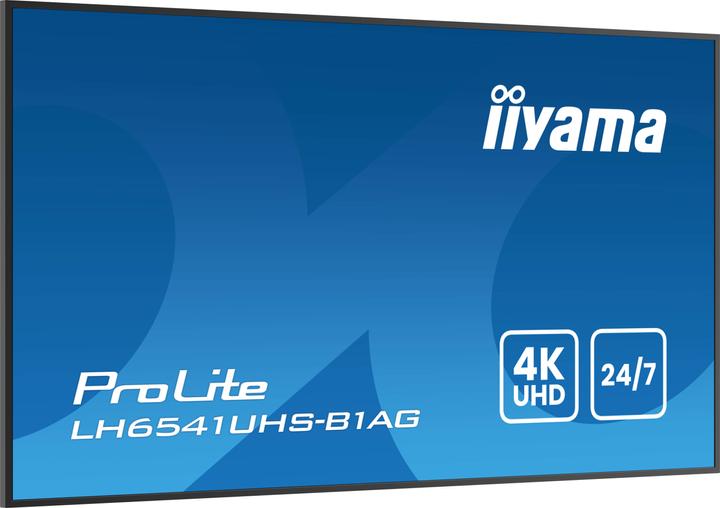 Image du produit iiyama 164.0cm(65") LH6541UHS-B1AG 16:9 3xHDMI+USB IPS (Speditionsversand) (3840 x 2160 pixels, 64.50")