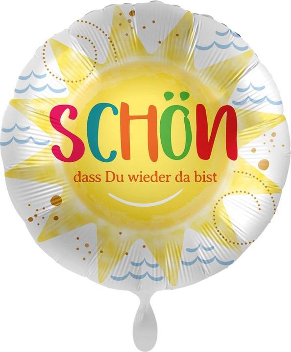 Produktbild Premioloon Folienballon Schön, dass Du wieder da bist - leer (1 x)