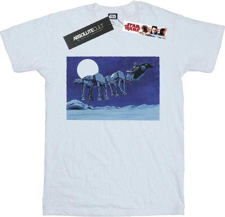 Immagine prodotto Star Wars Christmas AT-AT Sleigh Maglietta Uomo (S)
