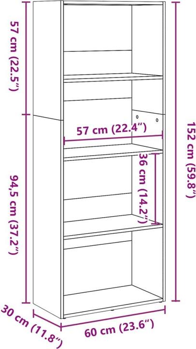 Actual product image VidaXL Banning (30 x 30 x 152 cm)