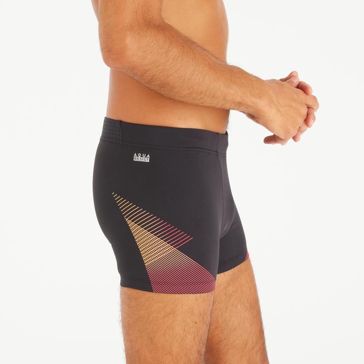 Image du produit Nabaiji Boxer de bain natation Homme - 500 Fiti noir tria rouge (XL)